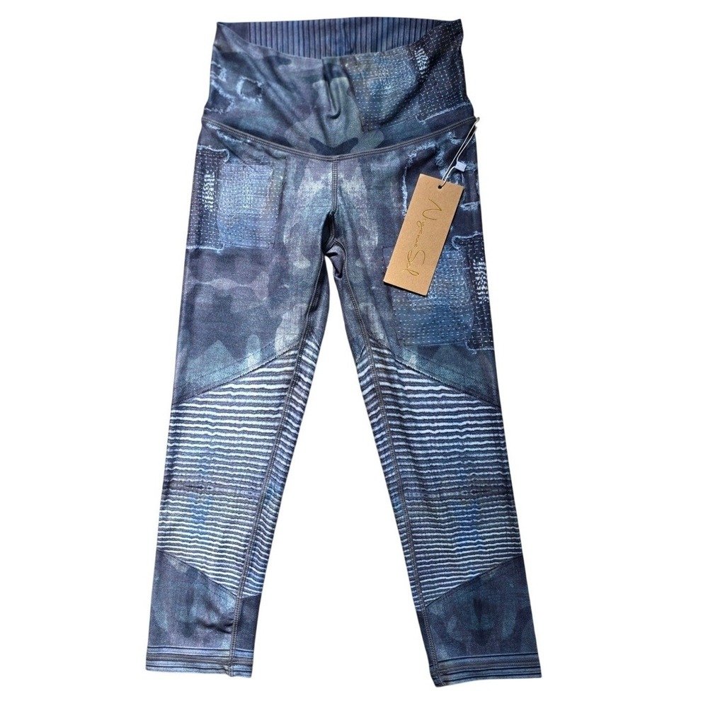 Niyama Sol Beachcomber Crop Leggings Gwen Small NWT 21" Inseam Yoga Surf